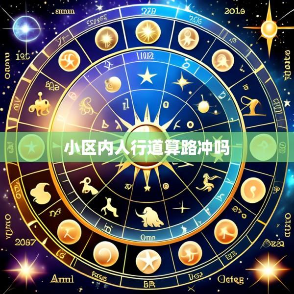 小区内人行道算路冲吗
