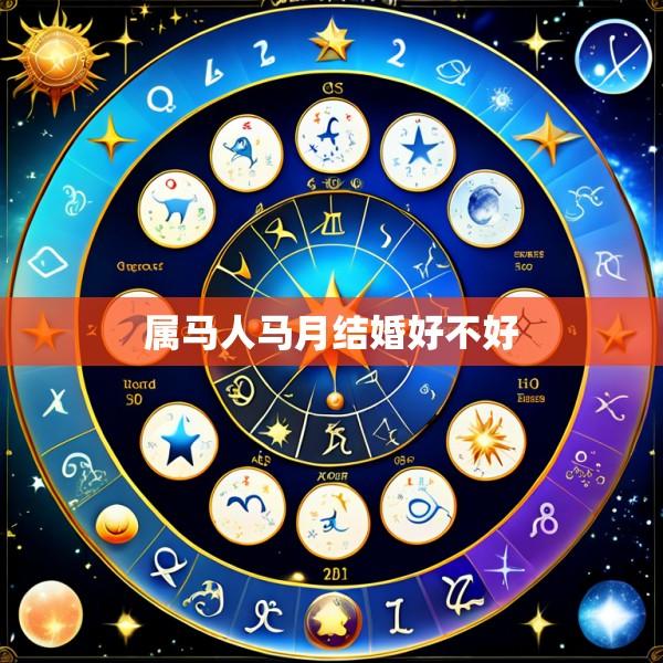 属马人马月结婚好不好