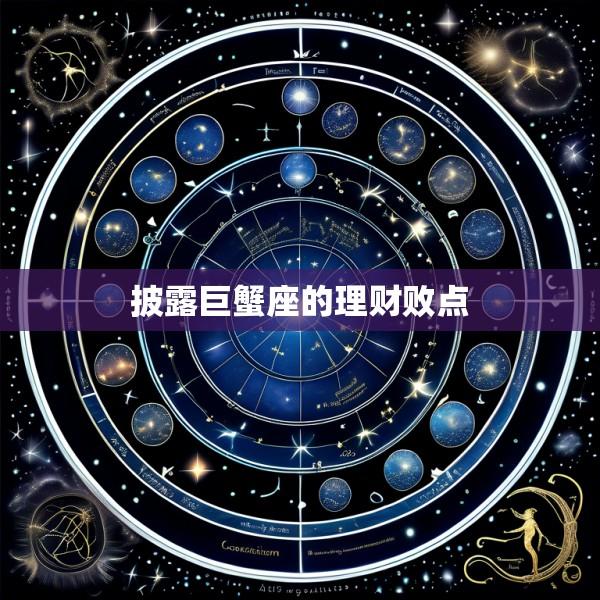 披露巨蟹座的理财败点