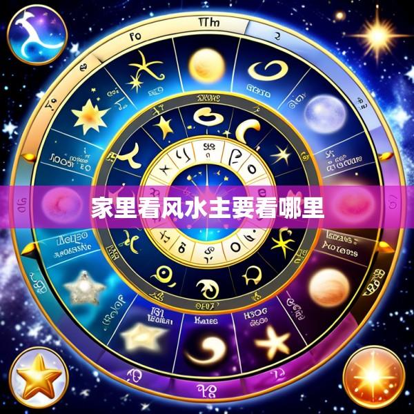 家里看风水主要看哪里