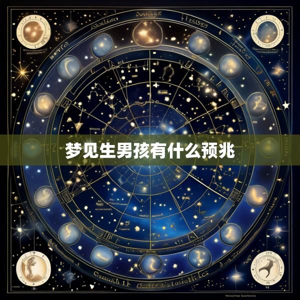 梦见生男孩有什么预兆