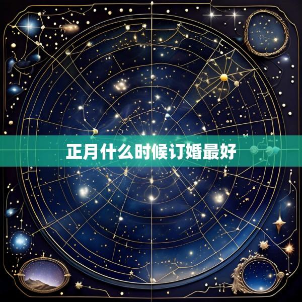 正月什么时候订婚最好