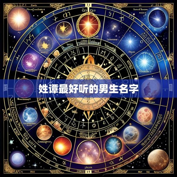 姓谭最好听的男生名字