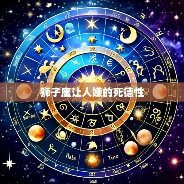 狮子座让人嫌的死德性