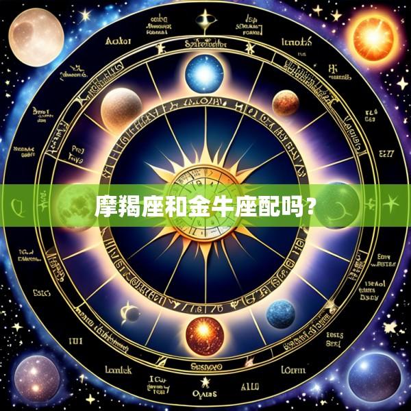 摩羯座和金牛座配吗？