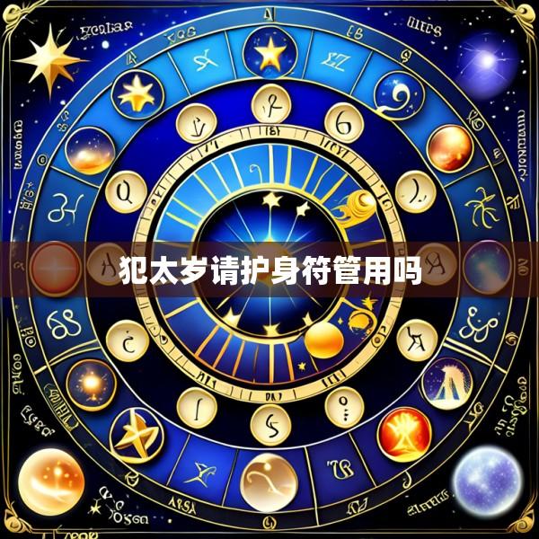 犯太岁请护身符管用吗