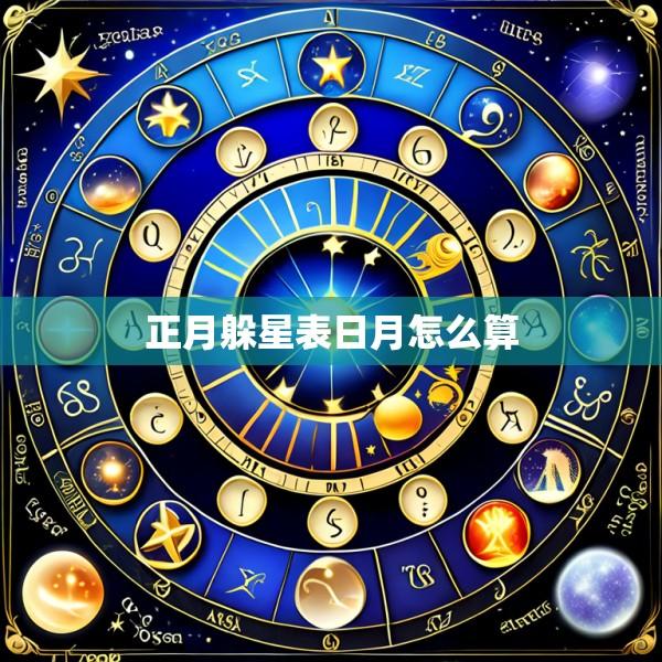正月躲星表日月怎么算