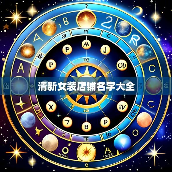 清新女装店铺名字大全