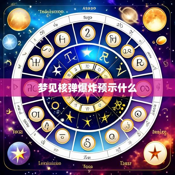 梦见核弹爆炸预示什么