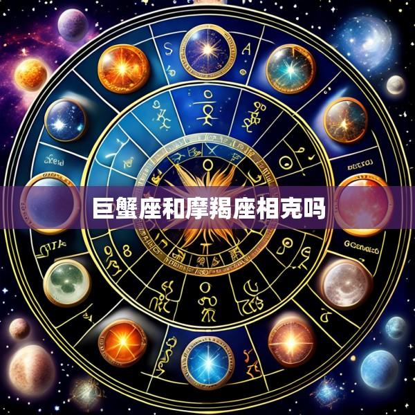 巨蟹座和摩羯座相克吗