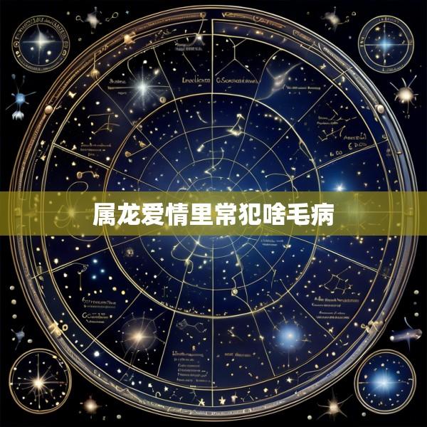 属龙爱情里常犯啥毛病