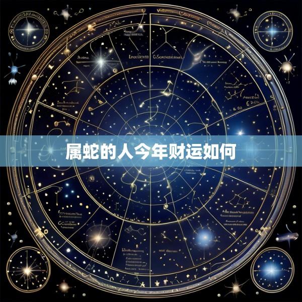 属蛇的人今年财运如何