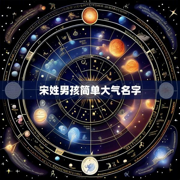 宋姓男孩简单大气名字