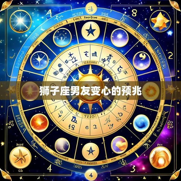 狮子座男友变心的预兆