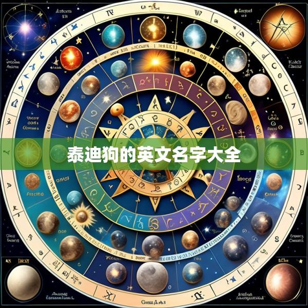 泰迪狗的英文名字大全