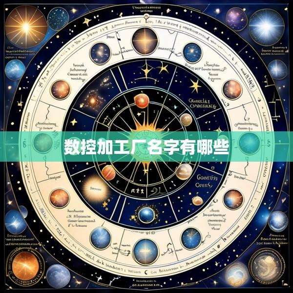 数控加工厂名字有哪些