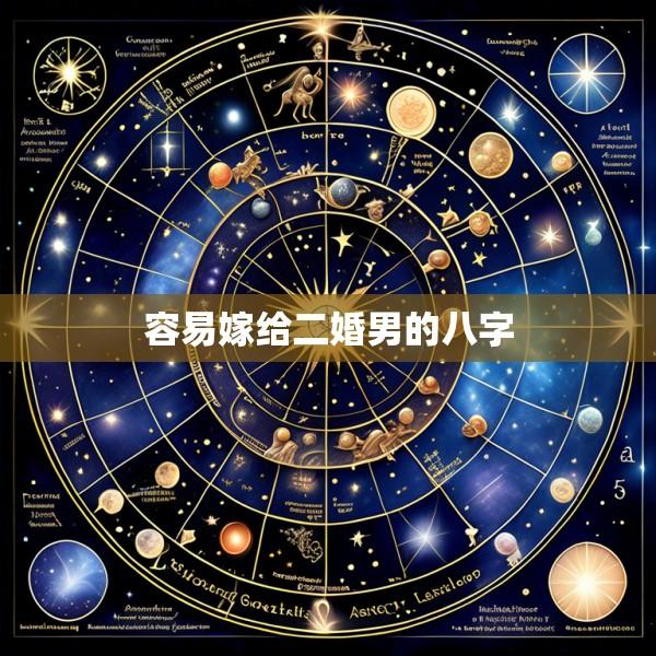 容易嫁给二婚男的八字