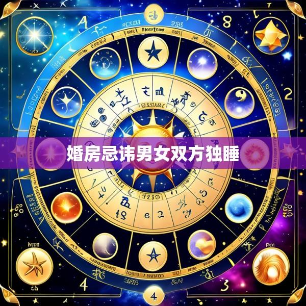 婚房忌讳男女双方独睡