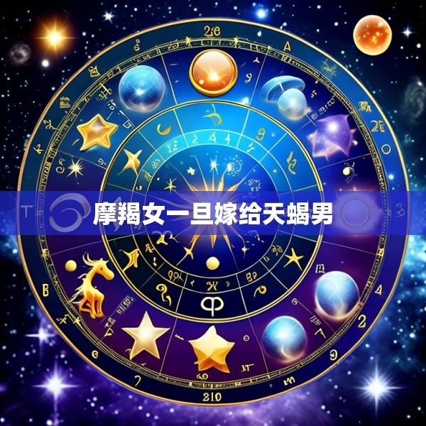 摩羯女一旦嫁给天蝎男