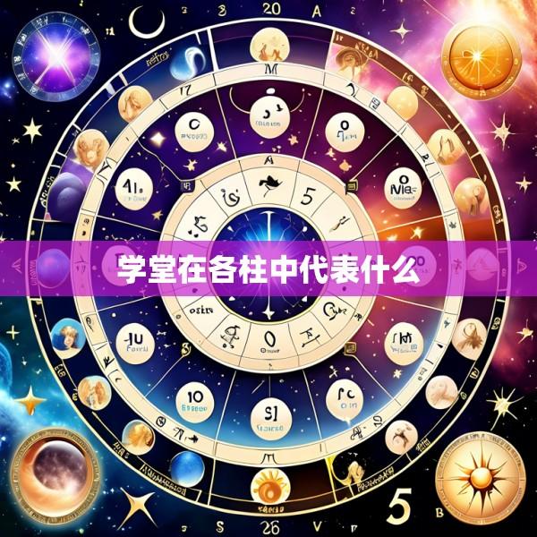 学堂在各柱中代表什么