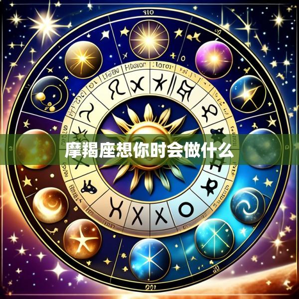 摩羯座想你时会做什么