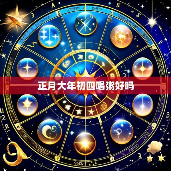 正月大年初四喝粥好吗