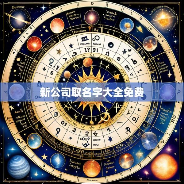 新公司取名字大全免费