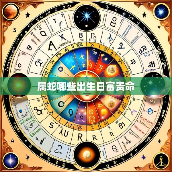 属蛇哪些出生日富贵命