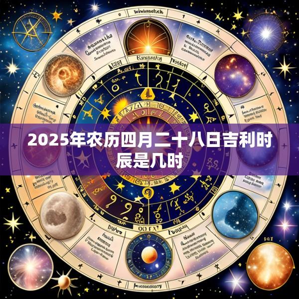 2025年农历四月二十八日吉利时辰是几时