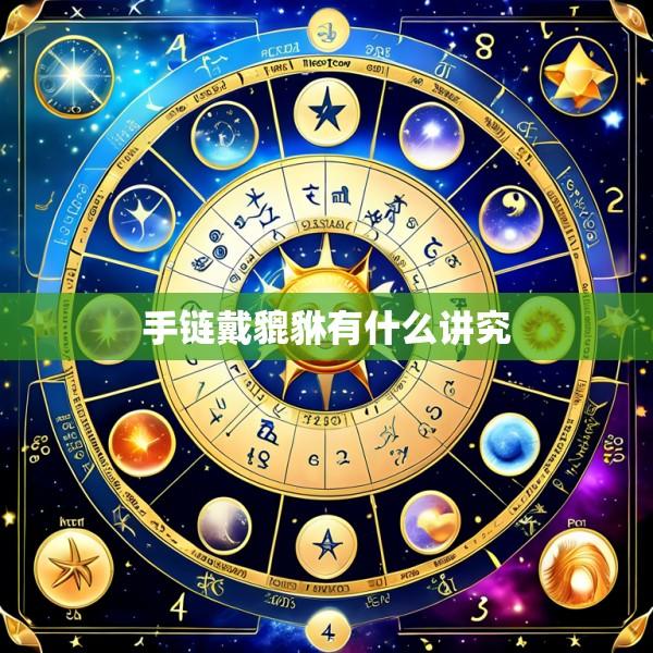 手链戴貔貅有什么讲究