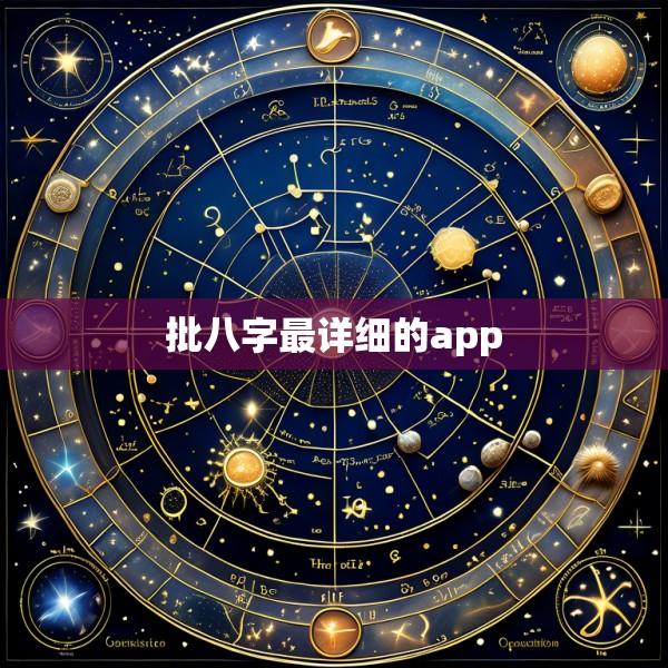 批八字最详细的app