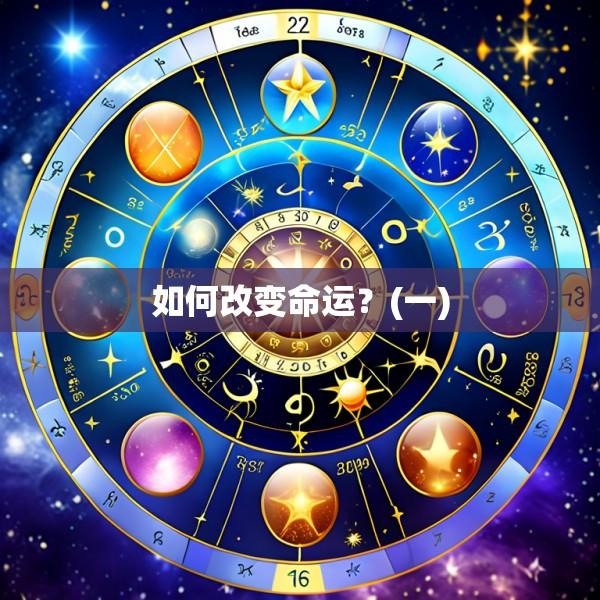 如何改变命运？(一)
