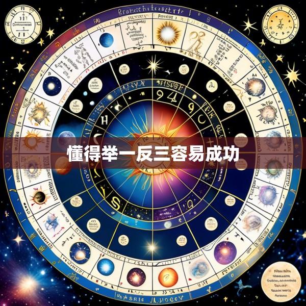 懂得举一反三容易成功