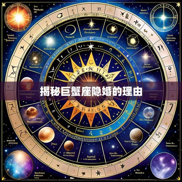 揭秘巨蟹座隐婚的理由
