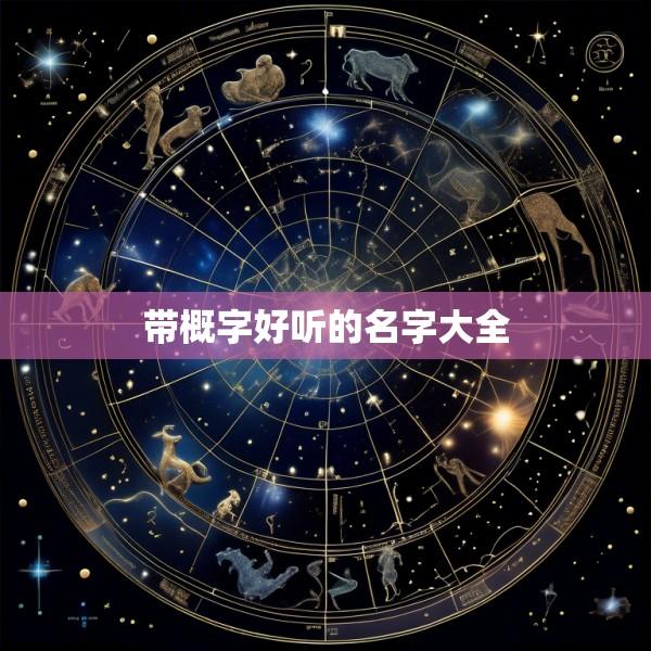 带概字好听的名字大全