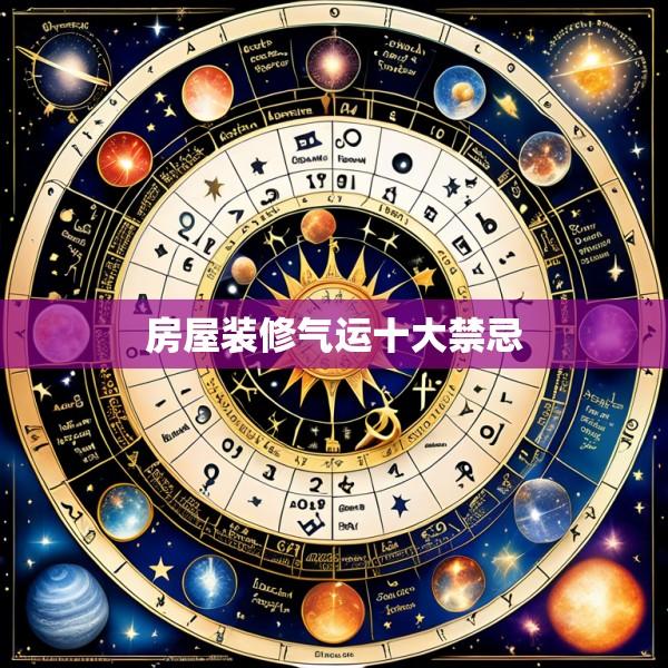 房屋装修气运十大禁忌