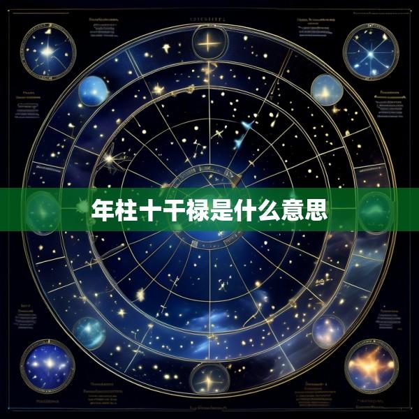 年柱十干禄是什么意思