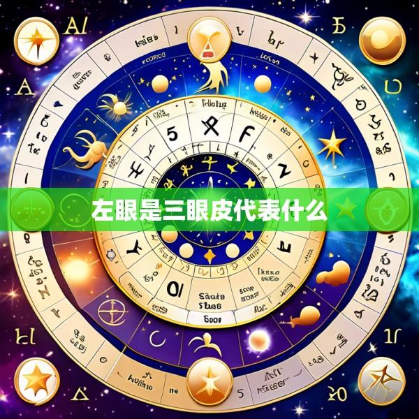 左眼是三眼皮代表什么