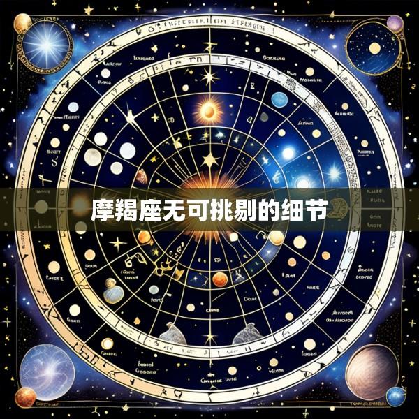 摩羯座无可挑剔的细节