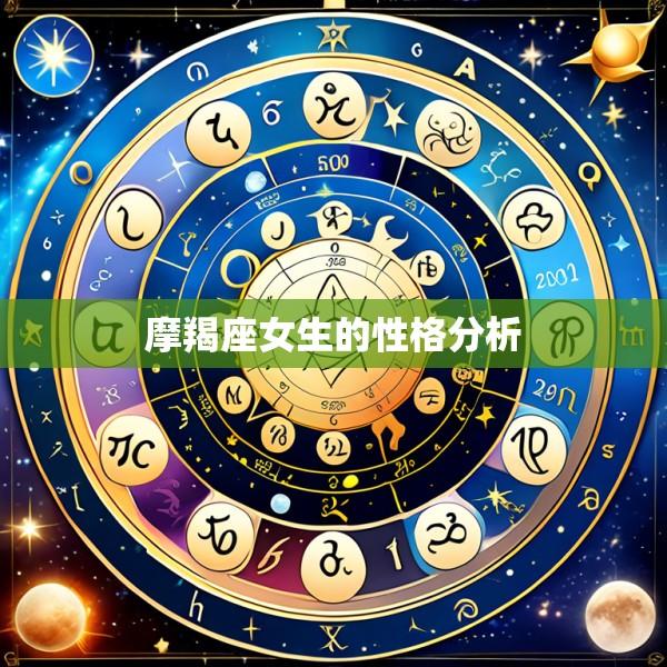摩羯座女生的性格分析