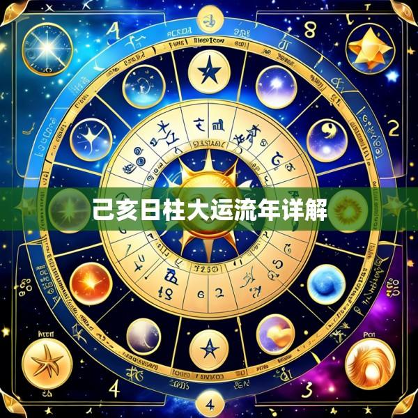 己亥日柱大运流年详解