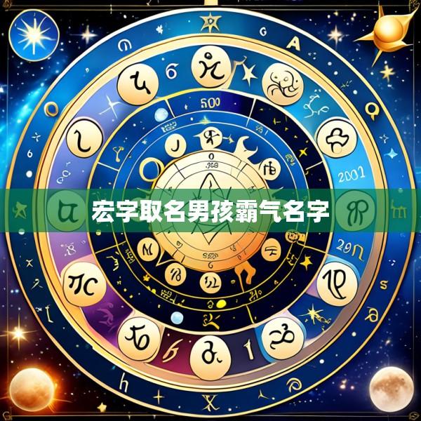 宏字取名男孩霸气名字