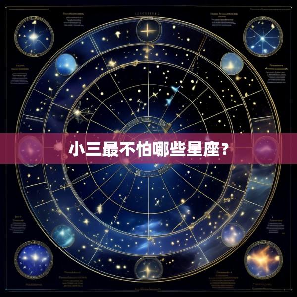 小三最不怕哪些星座？