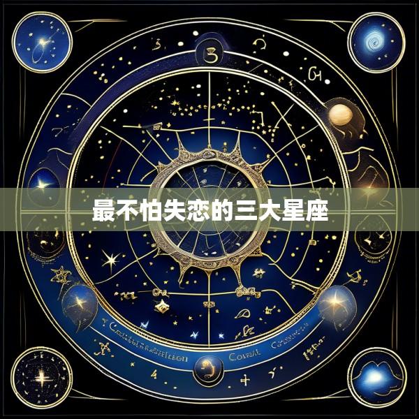 最不怕失恋的三大星座