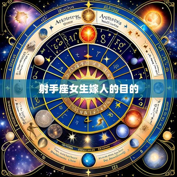 射手座女生嫁人的目的
