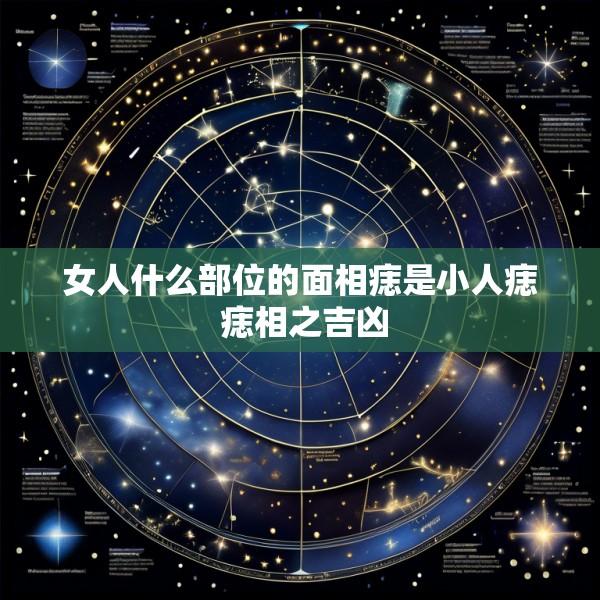 女人什么部位的面相痣是小人痣 痣相之吉凶