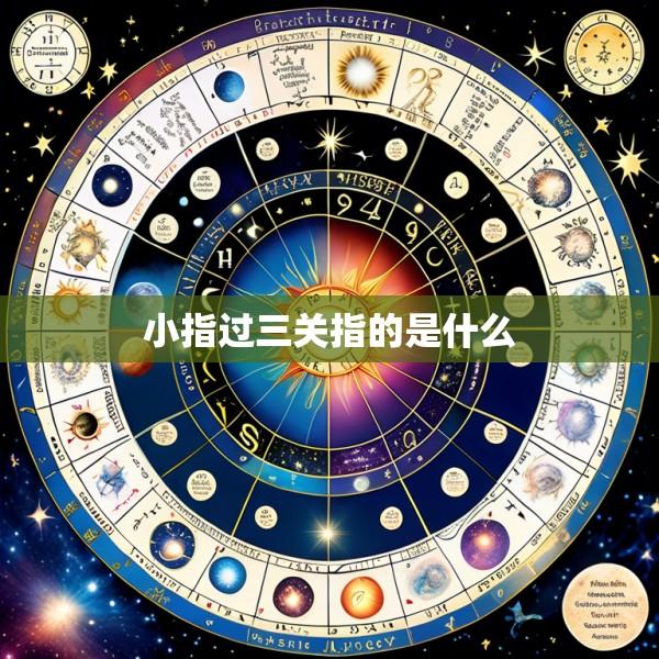 小指过三关指的是什么