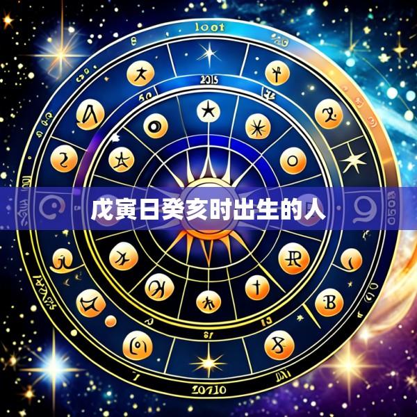 戊寅日癸亥时出生的人