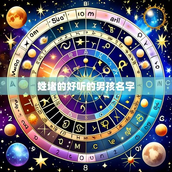 姓堵的好听的男孩名字