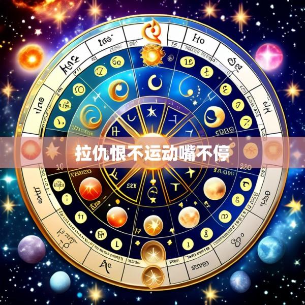 拉仇恨不运动嘴不停